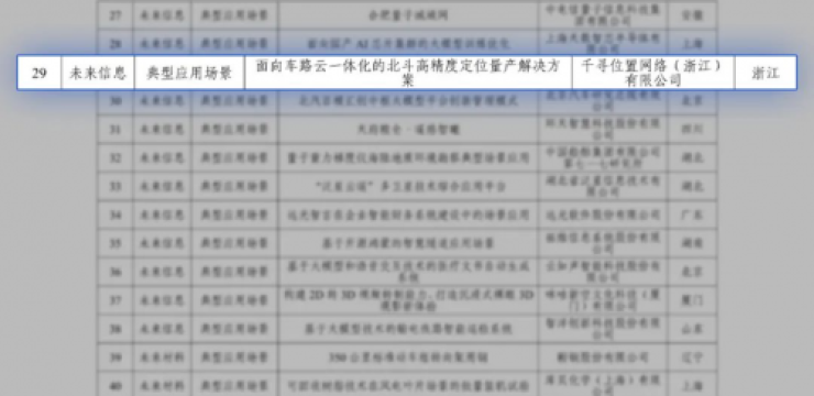 千寻位置入选工信部未来产业创新发展优秀典型案例